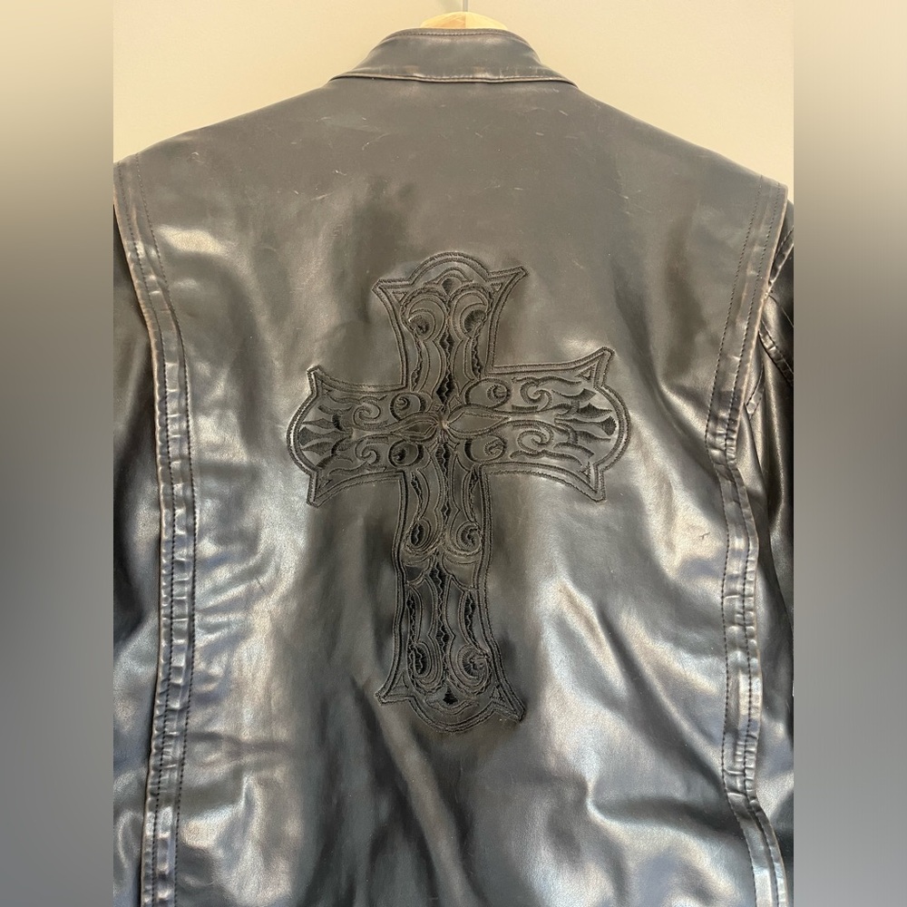 Men’s BKE premium leather biker jacket